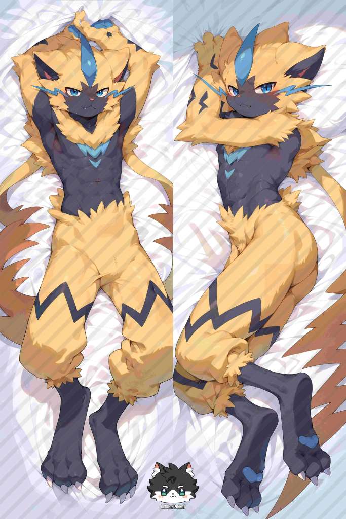 Pokemon Pocket Monster Zeraora Anime Dakimakura Body Pillow Cover