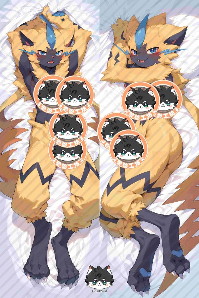 Pokemon Pocket Monster Zeraora Anime Dakimakura Body Pillow Cover