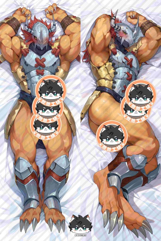 Digital Monsters WarGreymon Anime Dakimakura Body Pillow Cover
