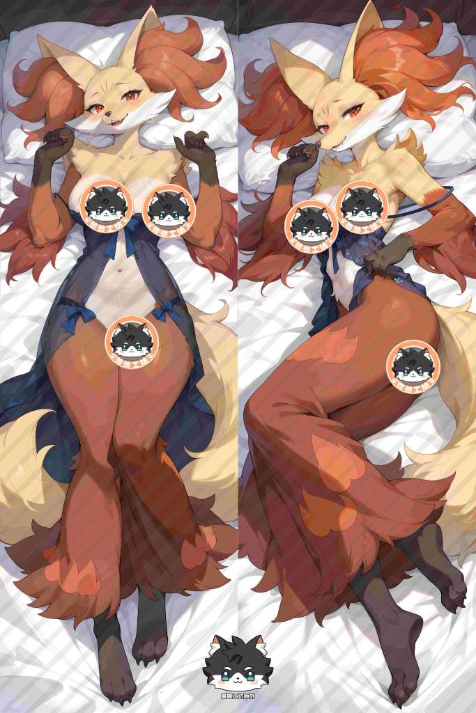 Pokemon Pocket Monster Delphox Anime Dakimakura Body Pillow Cover