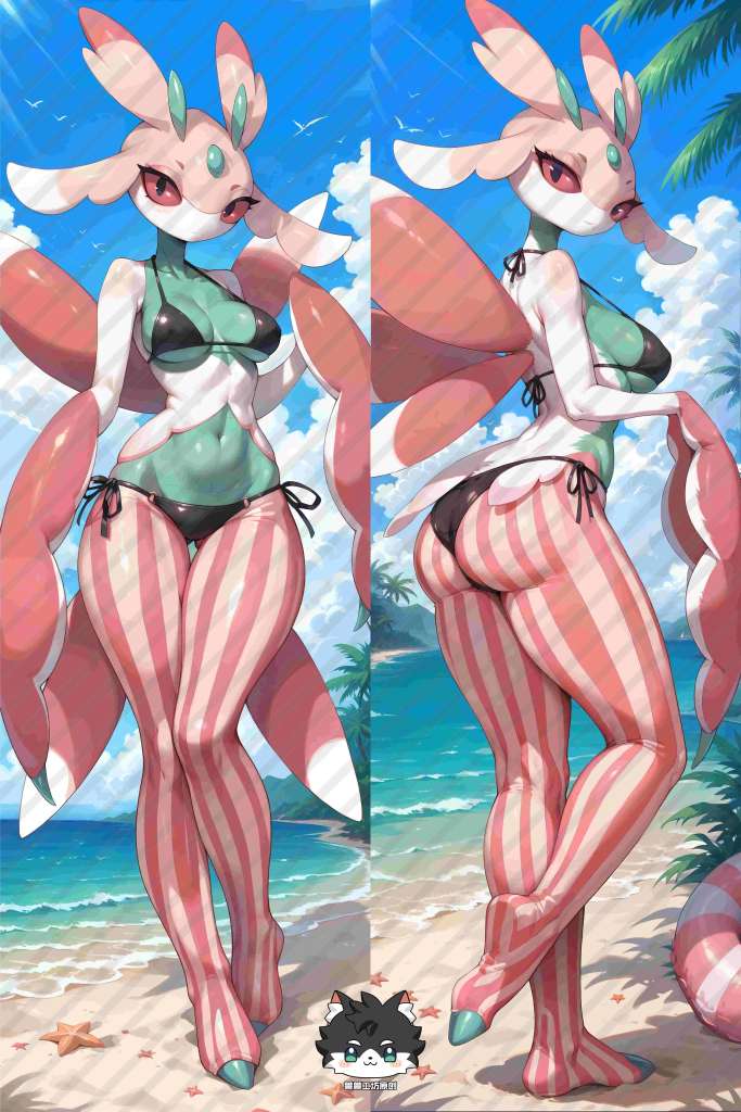 Pokemon Pocket Monster Lurantis Anime Dakimakura Body Pillow Cover