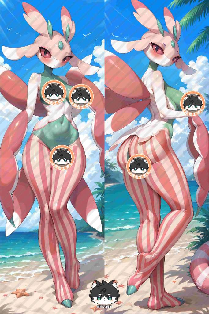 Pokemon Pocket Monster Lurantis Anime Dakimakura Body Pillow Cover