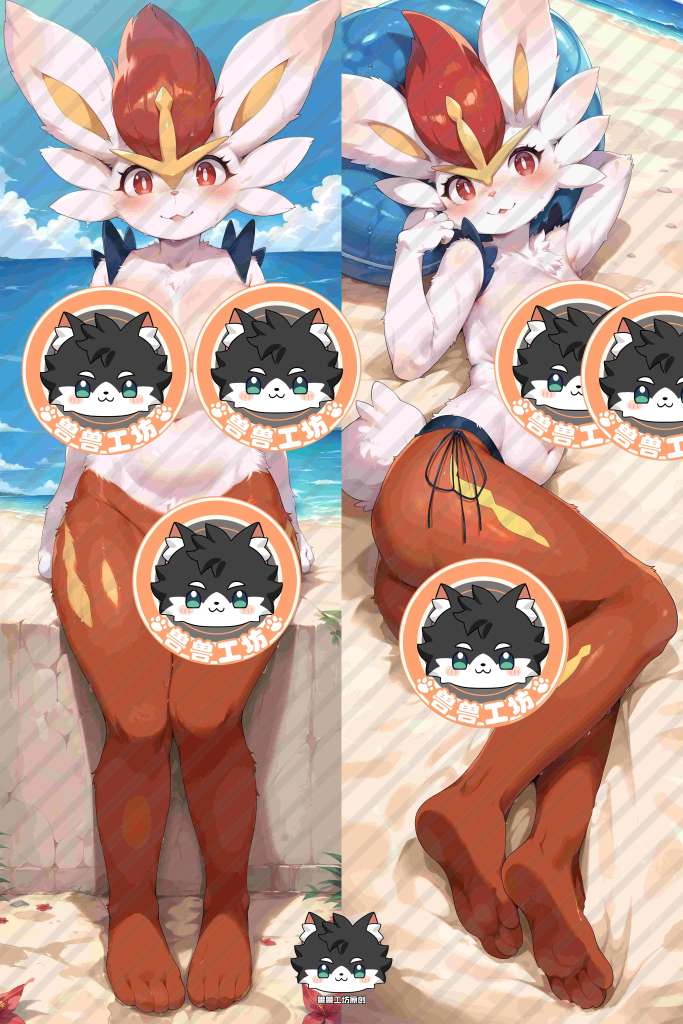 Pokemon Pocket Monster Cinderace Anime Dakimakura Body Pillow Cover