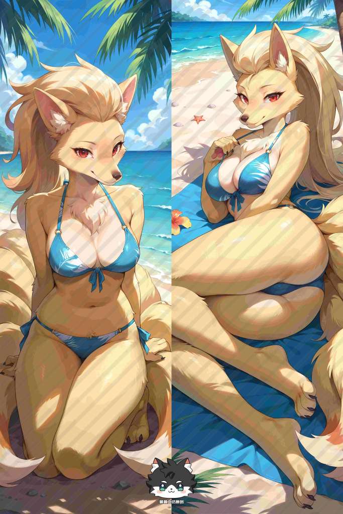 Pokemon Pocket Monster Ninetales Anime Dakimakura Body Pillow Cover