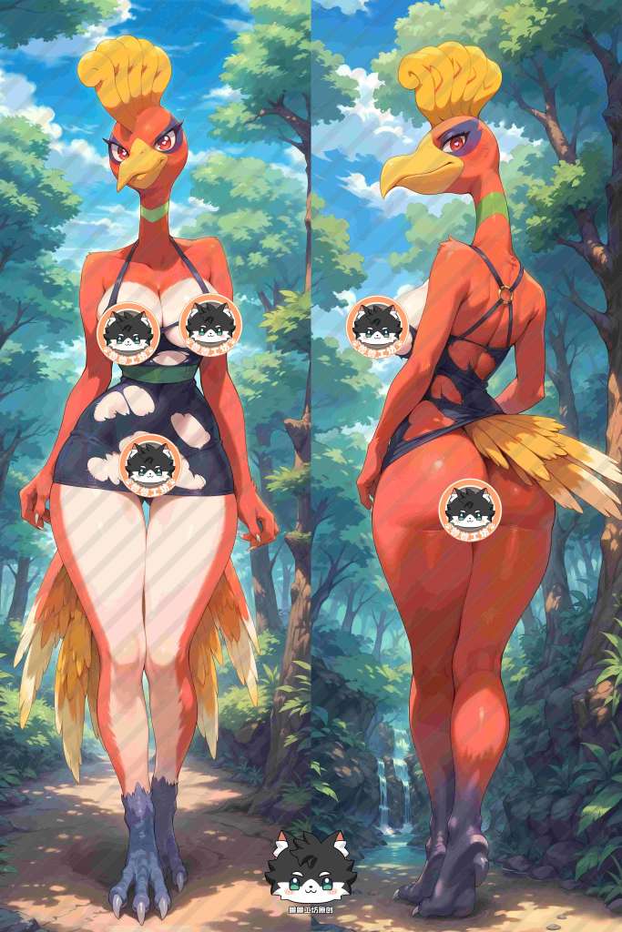 Pokemon Pocket Monster Ho-Oh Anime Dakimakura Body Pillow Cover