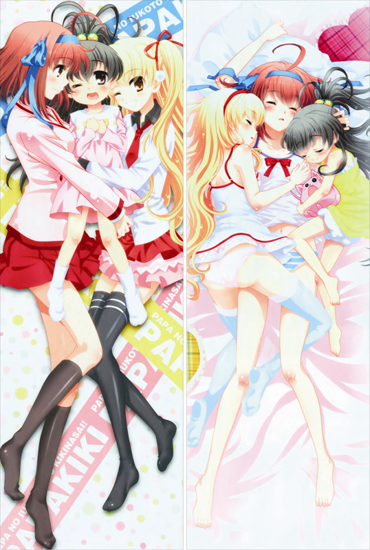 Listen to Me, Girls. I Am Your Father! Miu Takanashi + Sora Takanashi Anime Dakimakura Body Pillow Cover