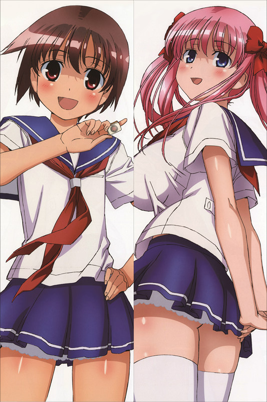 Saki Nodoka Haramura + Yuuki Kataoka Anime Dakimakura Body Pillow Cover