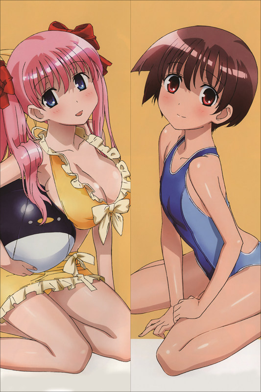 Saki Nodoka Haramura + Yuuki Kataoka Anime Dakimakura Body Pillow Cover