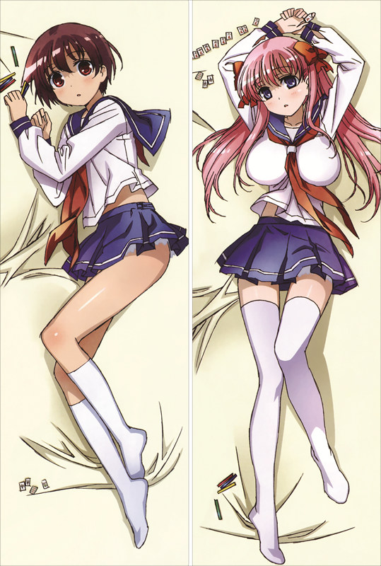 Saki Nodoka Haramura + Yuuki Kataoka Anime Dakimakura Body Pillow Cover