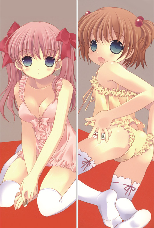 Saki Nodoka Haramura + Yuuki Kataoka Anime Dakimakura Body Pillow Cover