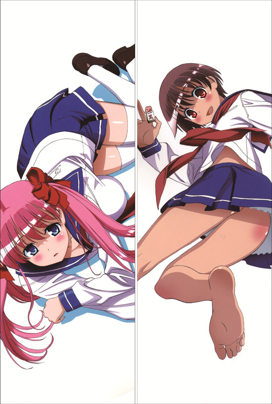 Saki Nodoka Haramura + Yuuki Kataoka Anime Dakimakura Body Pillow Cover