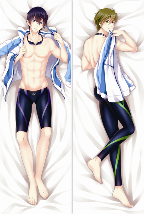Free! Iwatobi Swim Club Haruka Nanase + Makoto Tachibana Anime Dakimakura Pillow Cover