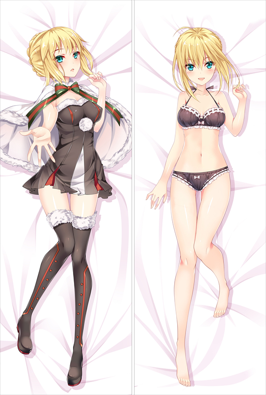 Fate Grand Order Saber Santa Alter Anime Dakimakura Pillow Cover