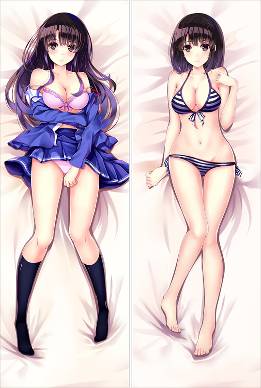 Original Saekano Dakimakura Megumi Katou Anime Hugging Body Pillow Case Cover