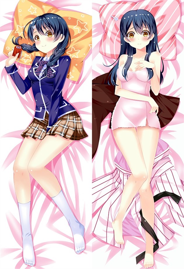 Food Wars!: Shokugeki no Soma Megumi Tadokoro Anime Dakimakura Pillow Case