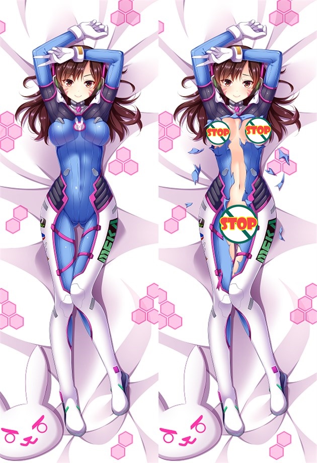 Overwatch D.Va Anime Dakimakura Pillow Case