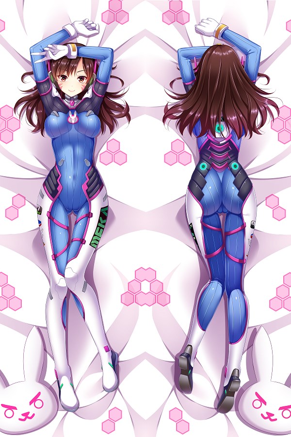Overwatch D.Va Anime Dakimakura Pillow Case