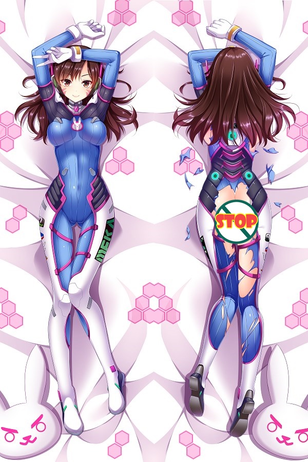 Overwatch D.Va Anime Dakimakura Pillow Case