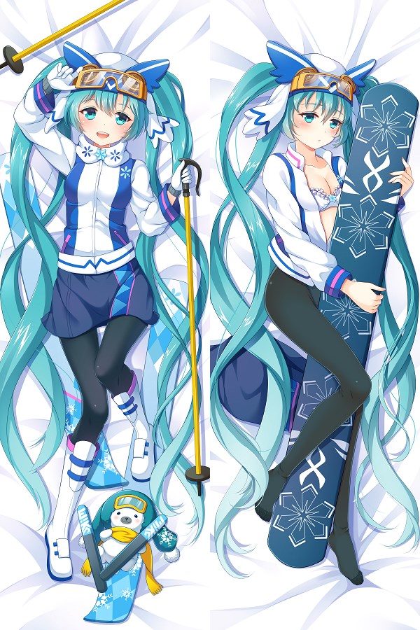 Snow Hatsune Miku Anime Dakimakura Pillow Case