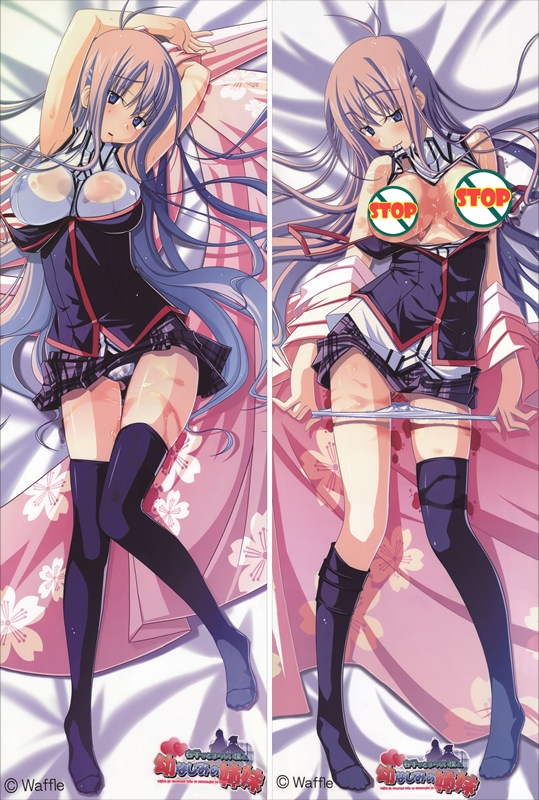 Migite ga Tomaranai Boku to, Osananajimi no Shimai Kadokura Miya Anime Dakimakura Pillow Cover