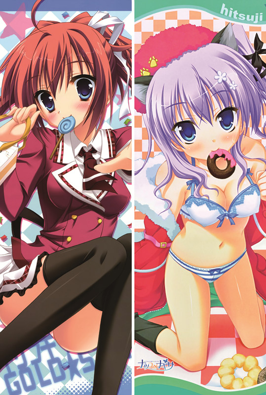 Natsuyume Nagisa Haotone Tsubasa Anime Dakimakura Pillow Cover