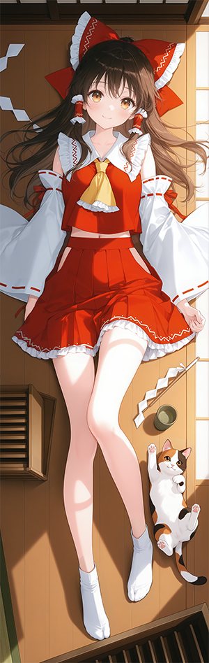 Touhou Project Hakurei Reimu 3D Detachable Pillow Cover（Including 3D Breasts or Hips）