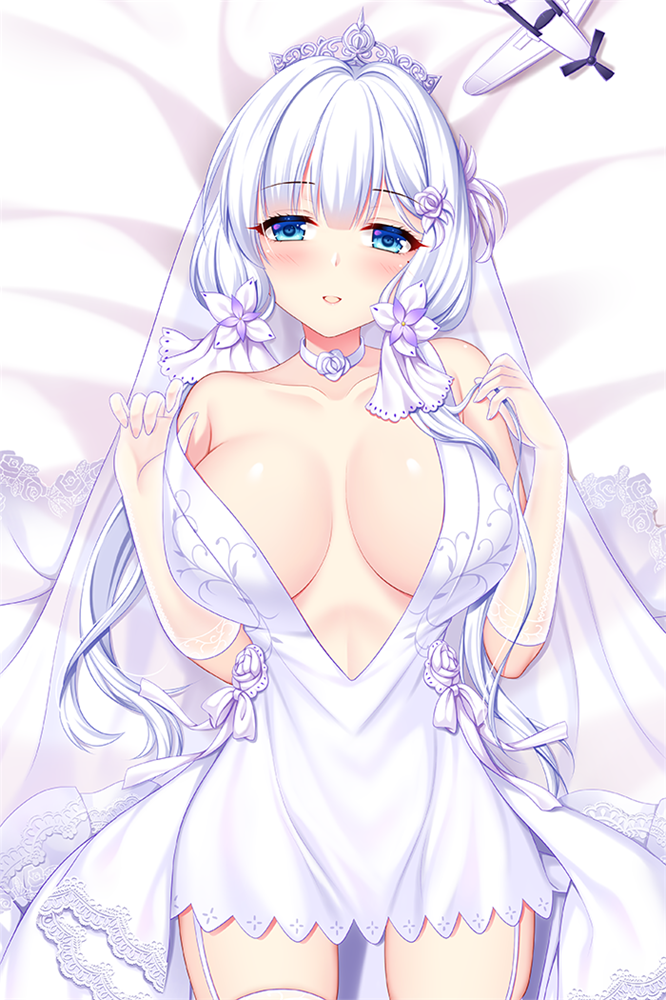 Azur Lane Illustrious 3D Detachable Pillow Cover（Including 3D Breasts or Hips）