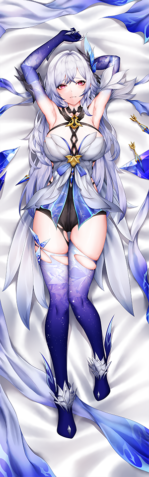 Genshin Impact Skirk 3D Detachable Pillow Cover（Including 3D Breasts or Hips）