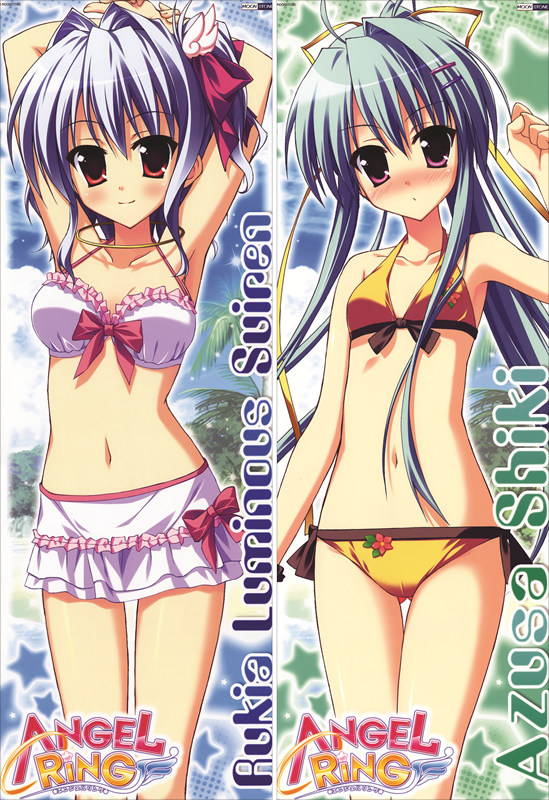 Angel Ring～Azusa Shiki + Rukia Luminous Suiren Anime Dakimakura Japanese Pillow Cover