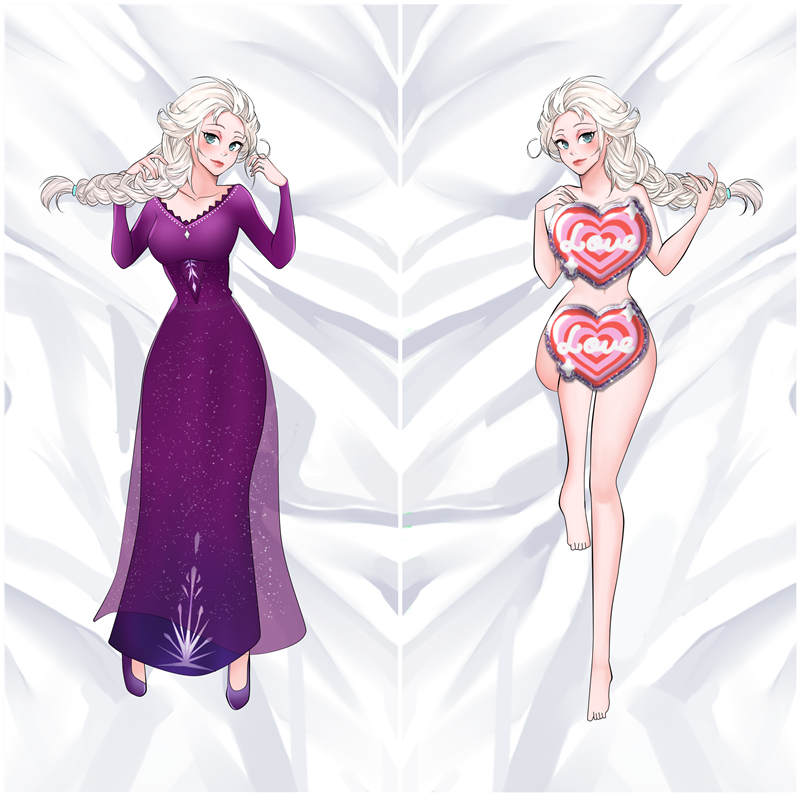 Frozen Elsa Anime Dakimakura Pillow Cover