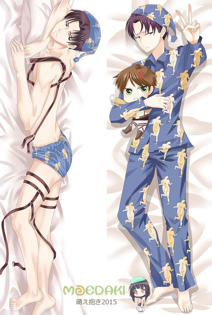 Attack on Titan Levi Eren Jager dakimakura cover hug body pillow case56063