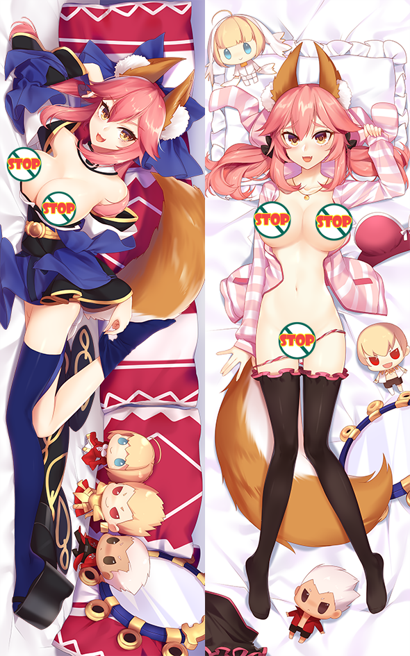 Fate Grand Order Tamamo (Caster) Anime Dakimakura Japanese Hugging Body Pillow Cover