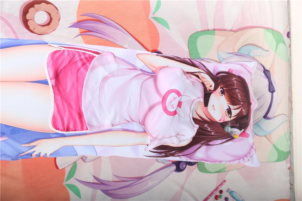 Overwatch D.Va Hana Song 3D Detachable Pillow Cover（Including 3D Breasts or Hips）