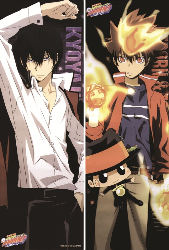 Reborn! Kyoya Hibari + Tsunayoshi Sawada Anime Dakimakura Body Pillow Cover