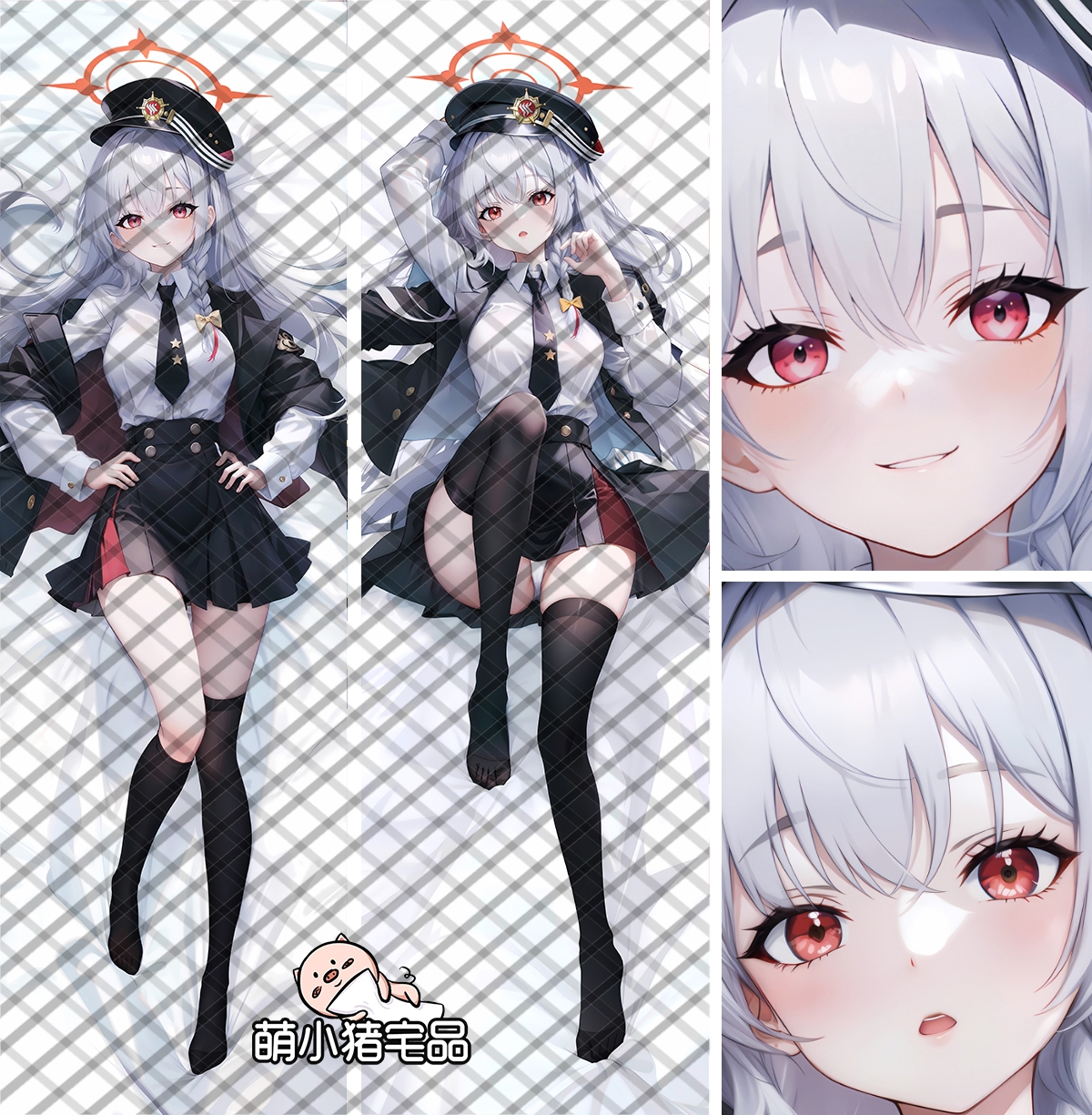 Blue Archive Kurodate Haruna Anime Dakimakura Pillow Cover