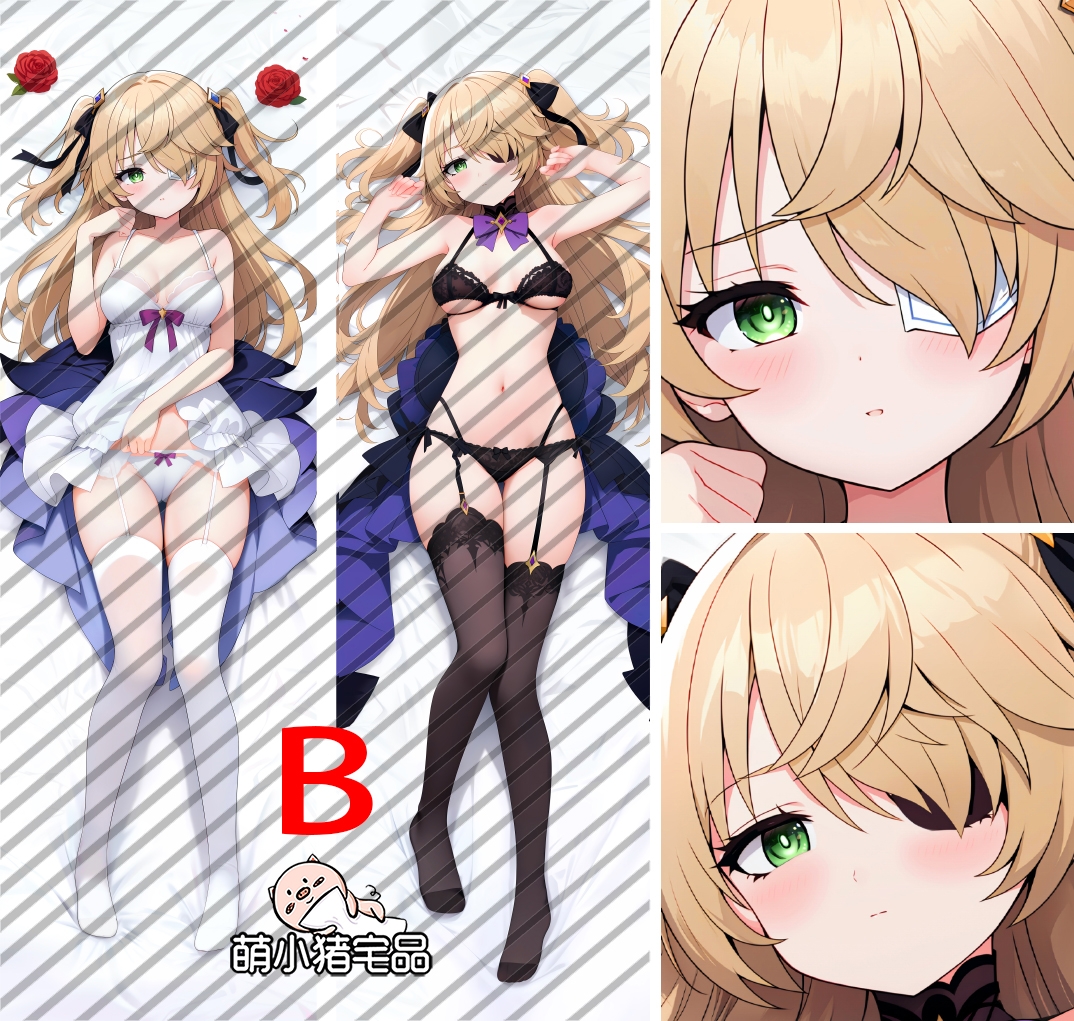 Genshin Impact Fischl Anime Dakimakura Pillow Cover
