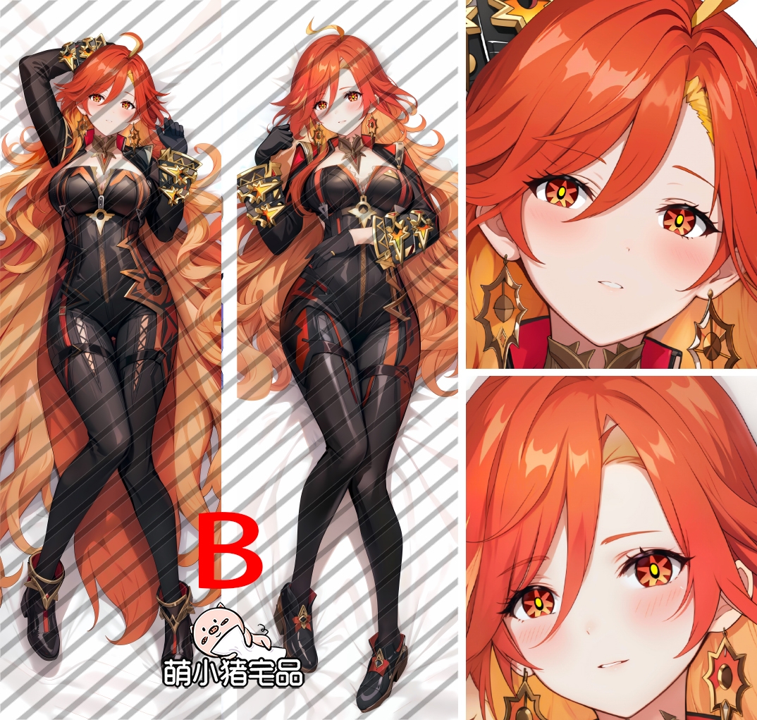 Genshin Impact Pyro Archon Mavuika Anime Dakimakura Pillow Cover