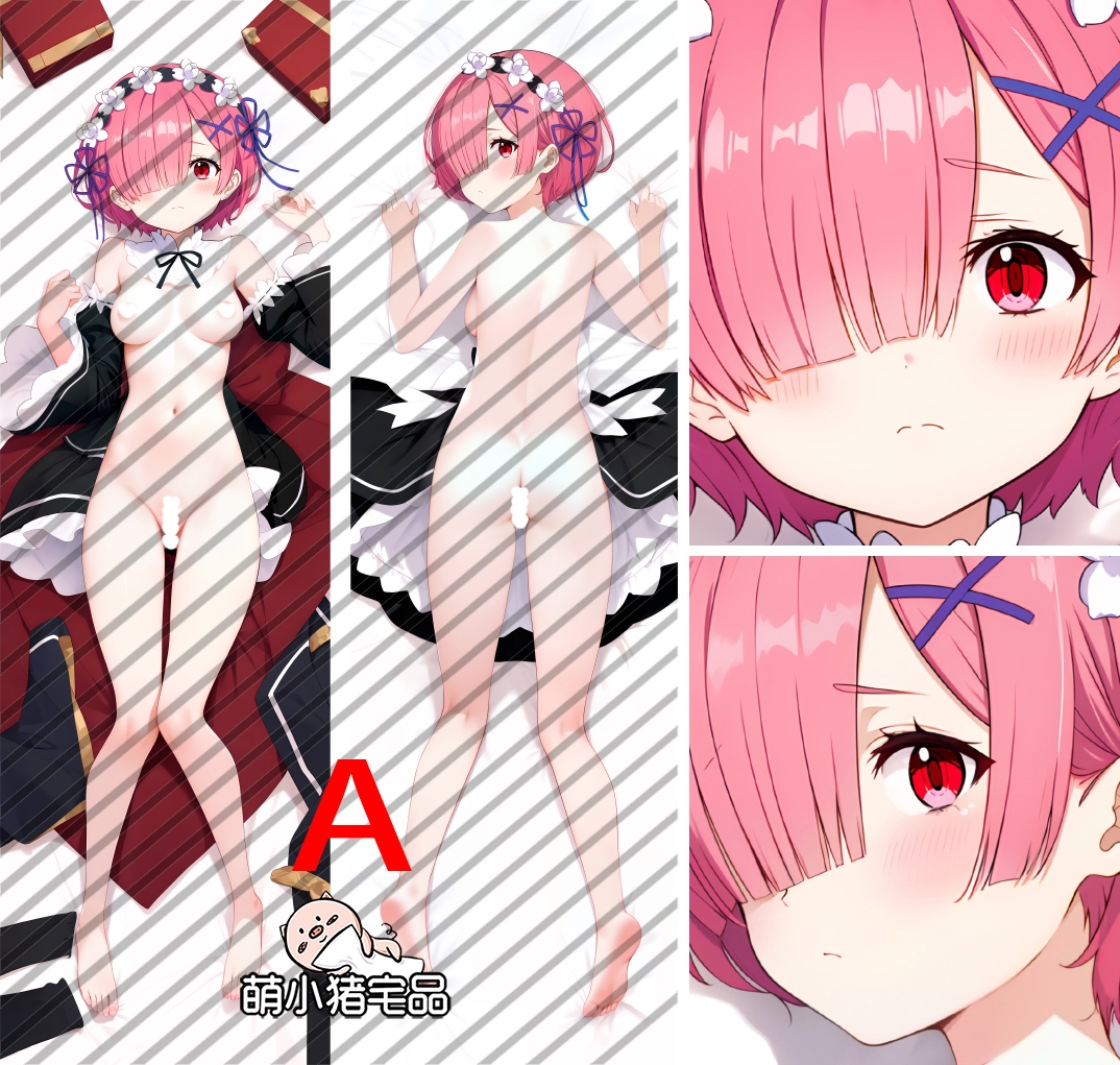 Re:Zero Ram Anime Dakimakura Pillow Cover