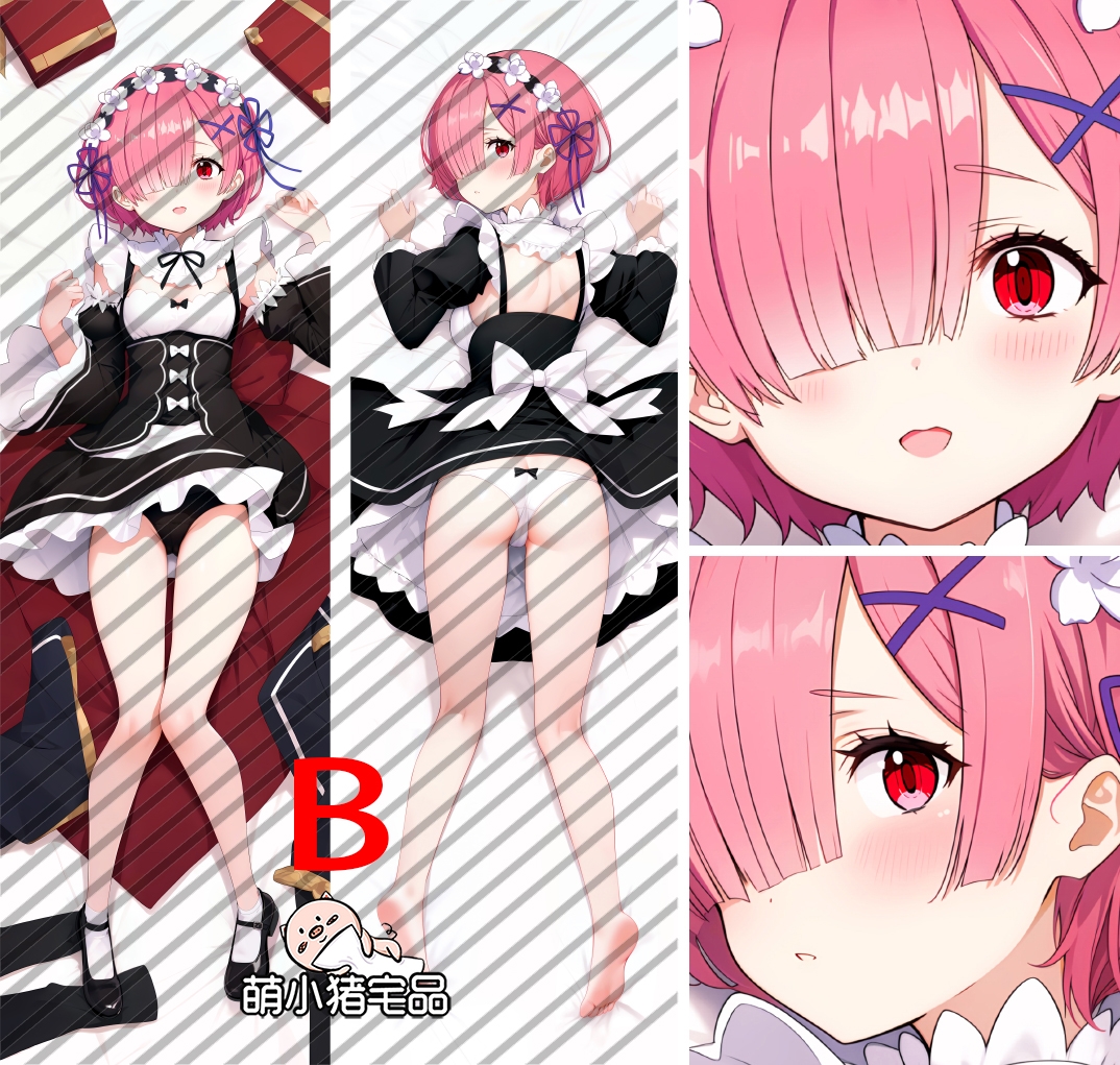 Re:Zero Ram Anime Dakimakura Pillow Cover