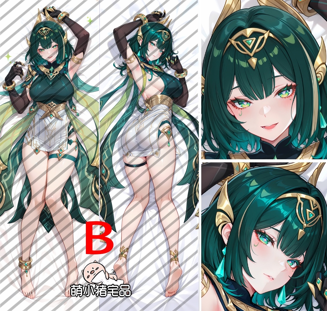 Genshin Impact Nefer Anime Dakimakura Body Pillow Cover