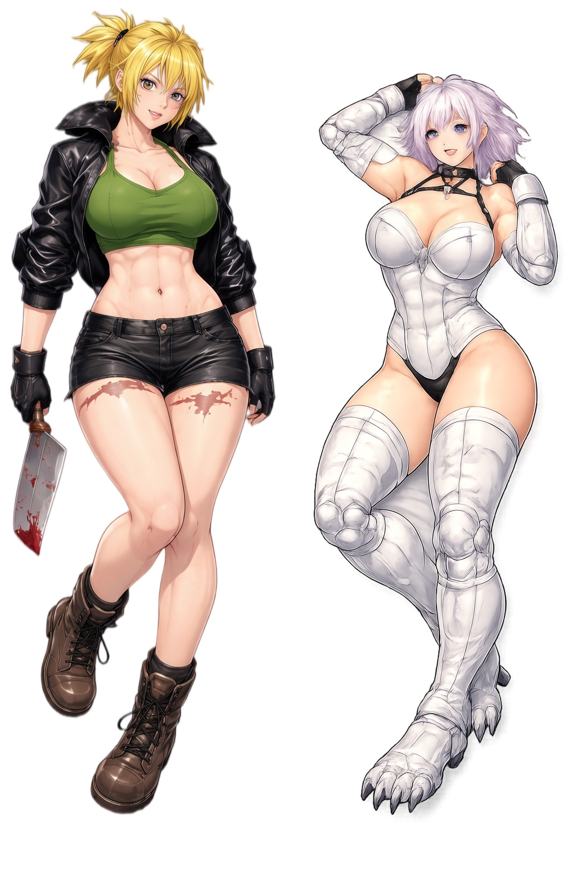 Dorohedoro Nikaido and Noi Anime Dakimakura Body Pillow Cover