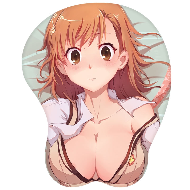 A Certain Scientific Railgun Mikoto Misaka 3D Silicon Mouse Pad Mat Wrist Rest