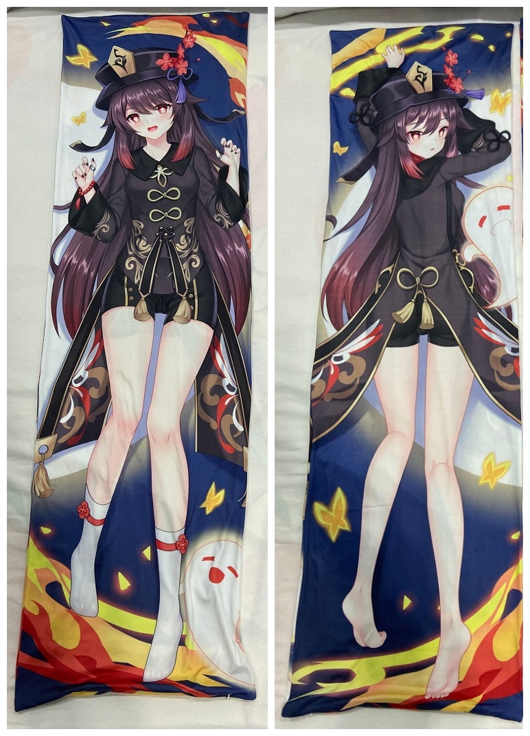 Genshin Impact Hutao 3D Detachable Pillow Cover（Including 3D Breasts or Hips）