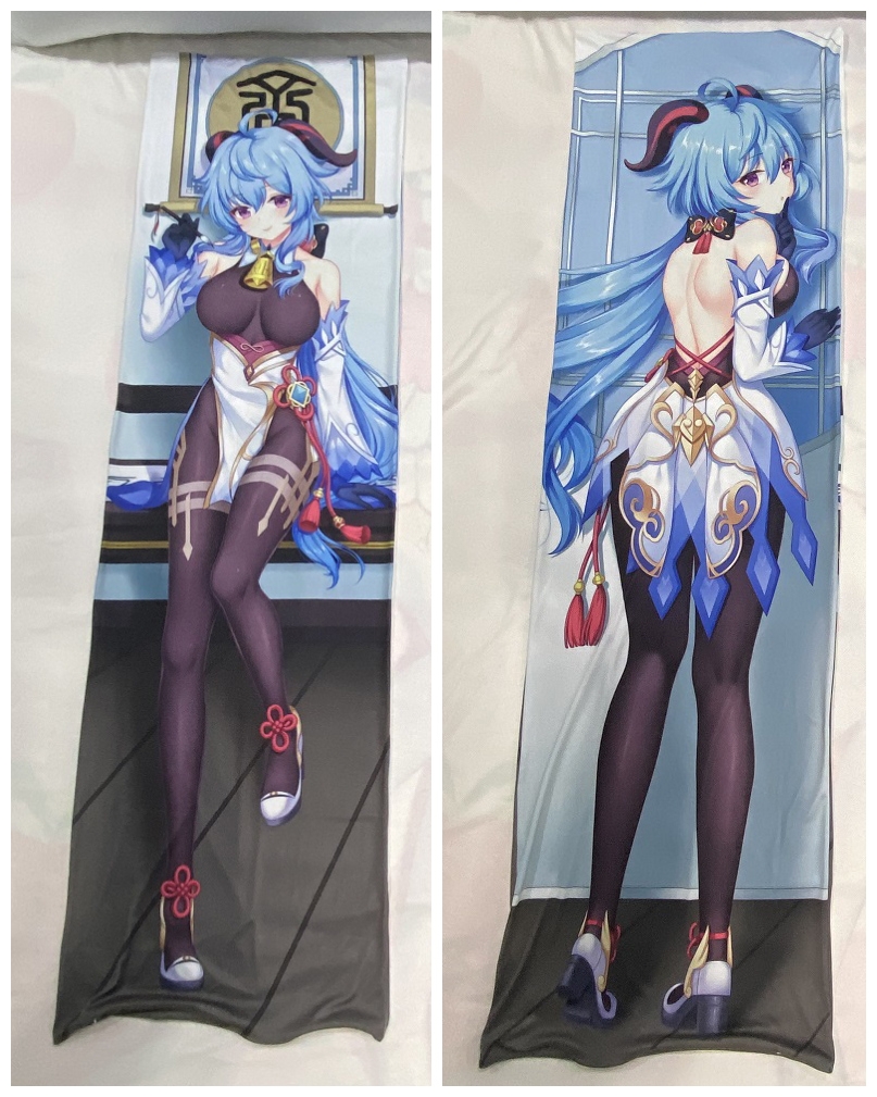 Genshin Impact Ganyu 3D Detachable Pillow Cover（Including 3D Breasts or Hips）