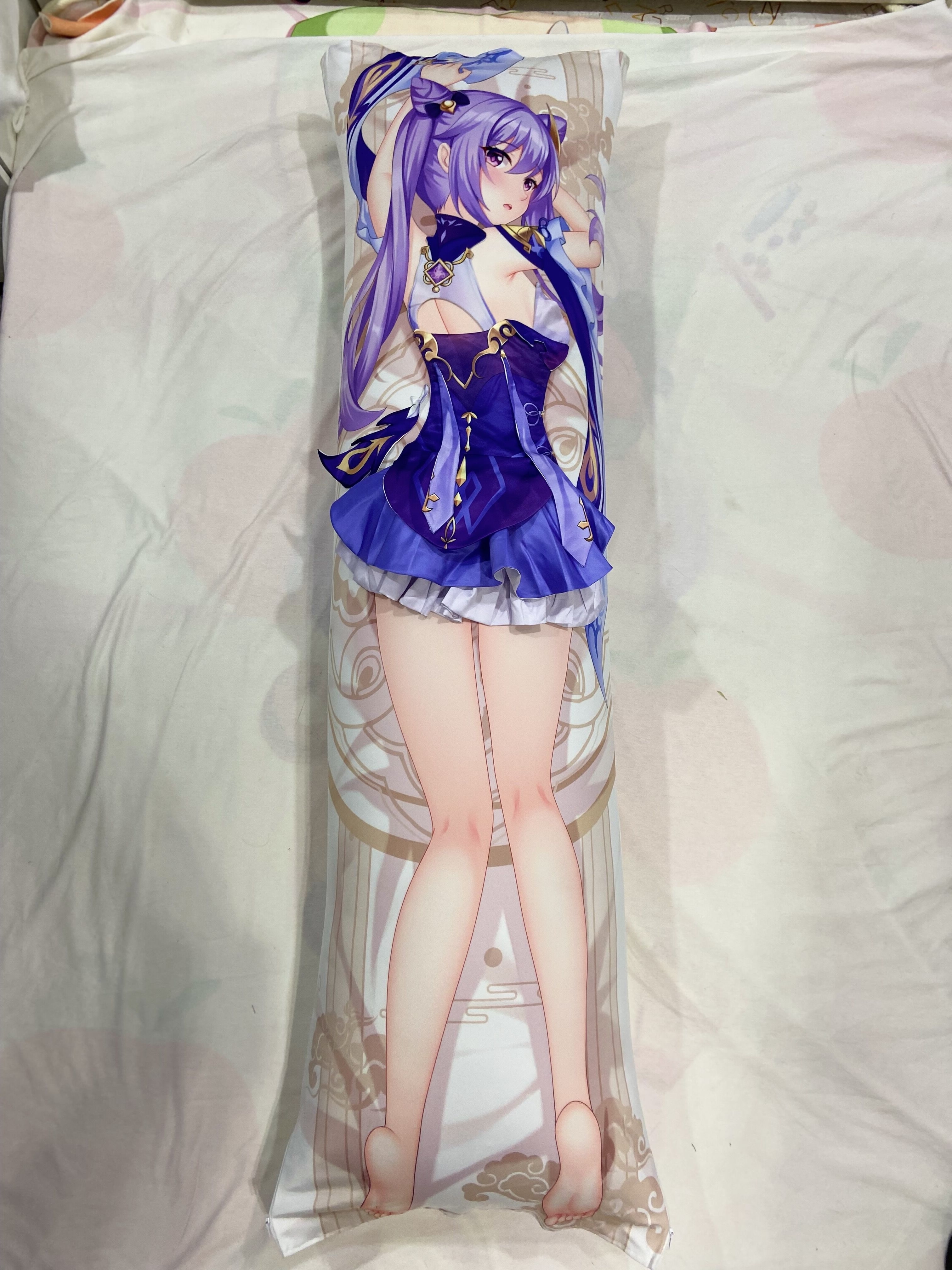 Genshin Impact Keqing 3D Detachable Pillow Cover（Including 3D Breasts or Hips）