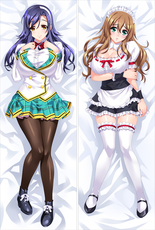 Kuro no Kyoushitsu Kusunoki Kazuha + Nomiya Nanako Anime Dakimakura Pillow Cover