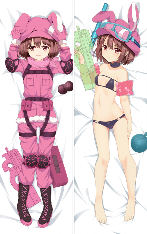 Sword Art Online Alternative Gun Gale Online Llenn Karen Kohiruimaki Anime Dakimakura Pillow Cover