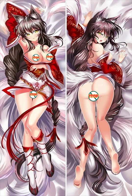 League Of Legends LOL Ahri With Double Sides Zipper as a girlfriend wife Anime Dakimakura Pillow Case611064