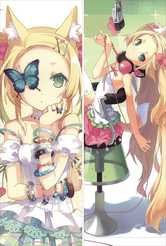 Blonde Blossom Island of Horizon(H2SO4) Anime Dakimakura Japanese Pillow Cover