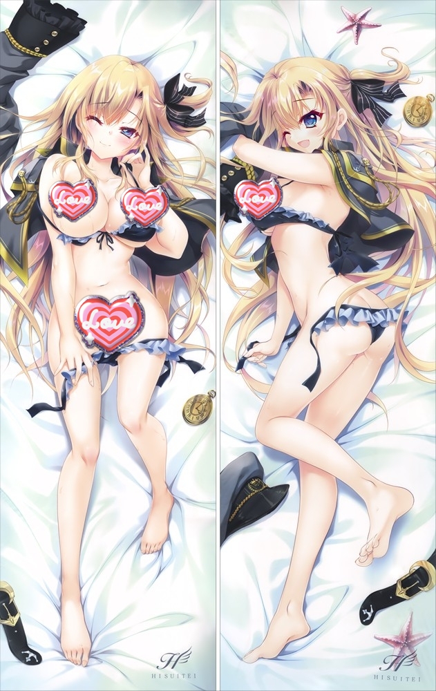 Original military uniform girl "Yuri" -chan swimsuit wink ver Tsubasu Izumi Dakimakura cover